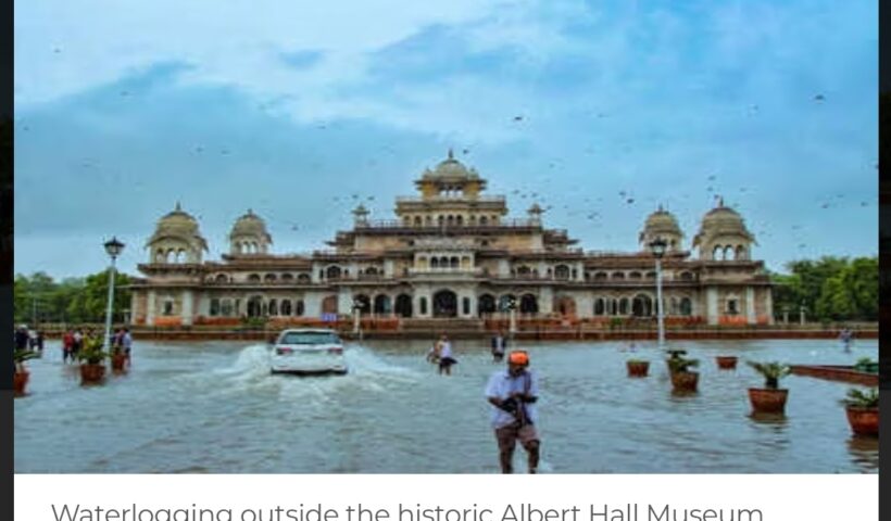राजस्थान के कई जिलों में प्री मानसून की बारिश से मौसम हुआ सुहावना, गुलाबी नगरी में छाये काले बादल, गर्मी से मिली राहत