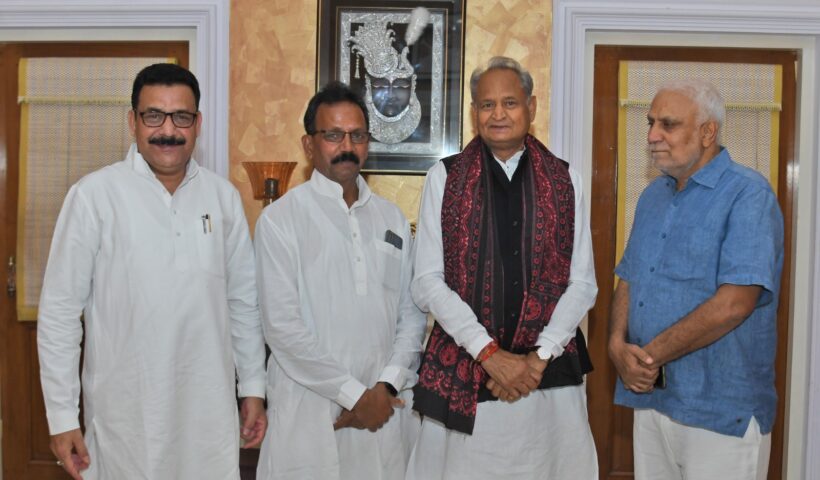 Ayub Khan Phulera met Ashok Gehlot