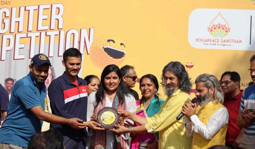 Yoga guru Dhakaram & Mayor initiative on World Laughter Day
