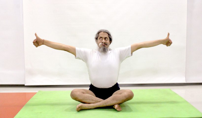 Eye power development exercise Yogacharya Dhakaram