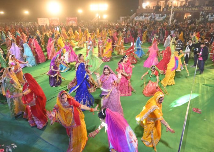 Division level Ghoomar Festival-2025 organized at Dr. Karni Singh Stadium