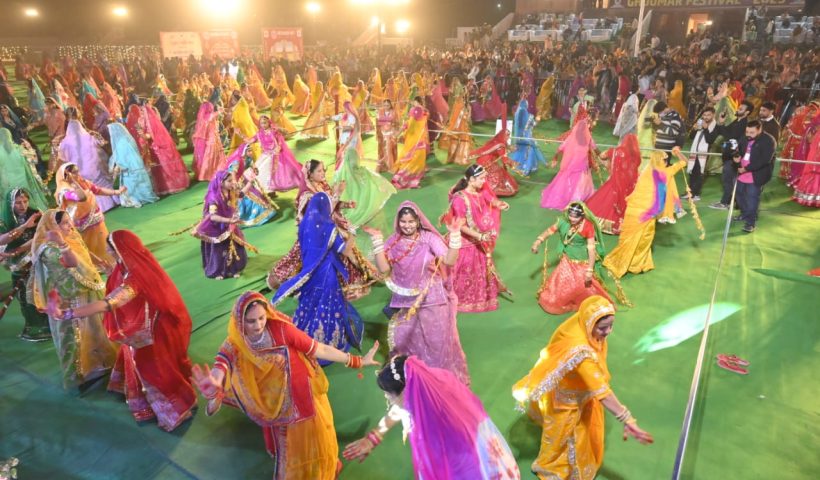 Division level Ghoomar Festival-2025 organized at Dr. Karni Singh Stadium