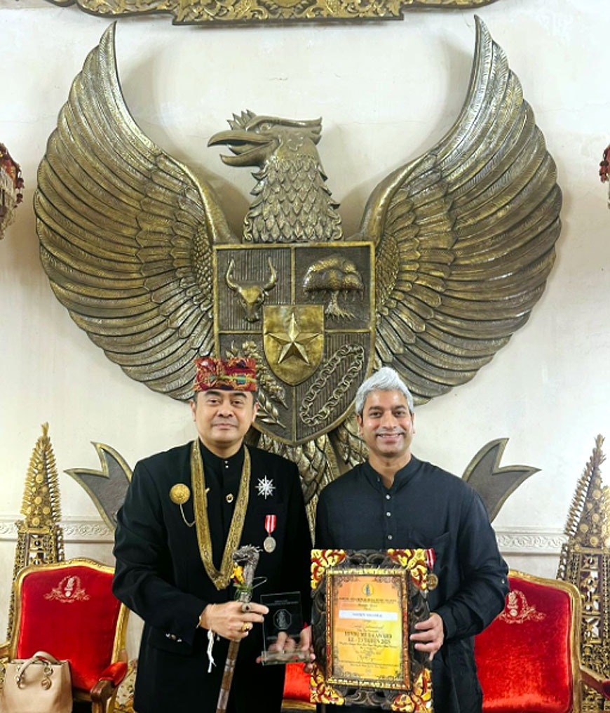 नवीन मेघवाल इंडोनेशिया में ‘हिंदु मुदुप’ अवार्ड से सम्मानित