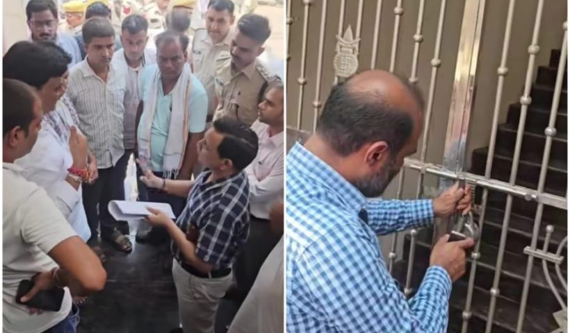 लक्ष्मणगढ़ में देवस्थान विभाग की बड़ी कार्यवाही, प्रशासनिक अमले के साथ पुलिस का जाब्ता रहा मौजूद