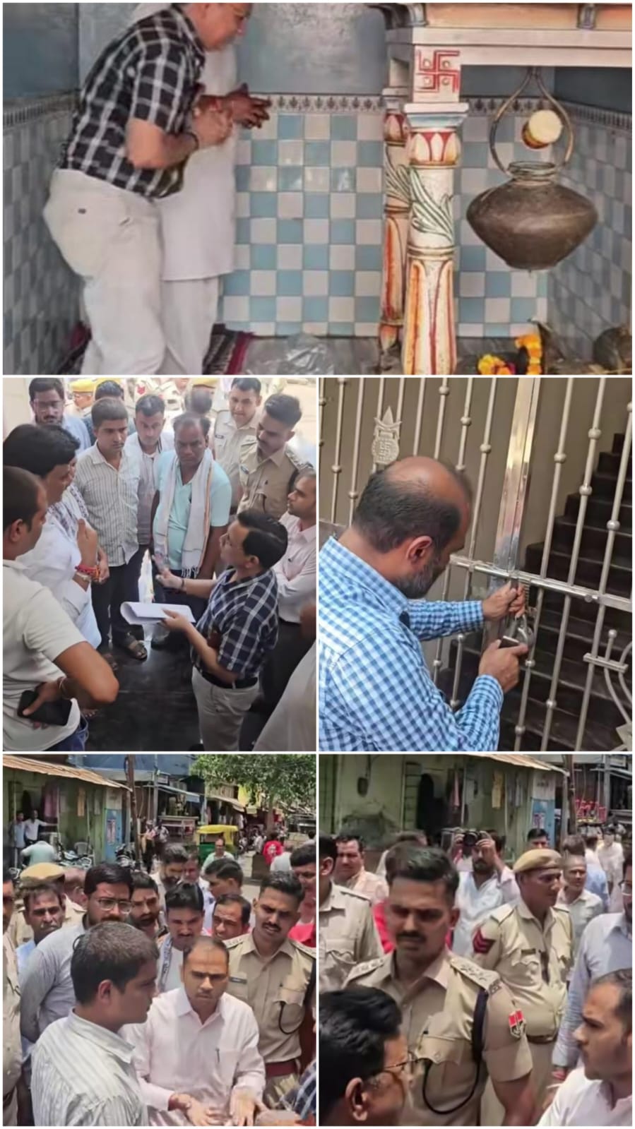 लक्ष्मणगढ़ में देवस्थान विभाग की बड़ी कार्यवाही, प्रशासनिक अमले के साथ पुलिस का जाब्ता रहा मौजूद
